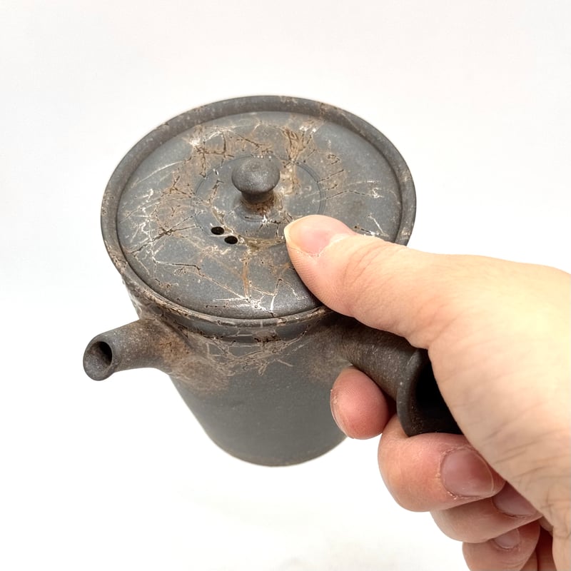 水野陽景 Yokei Mizuno 焼締藻掛け 末型茶注 ST0996 | TOKONAME