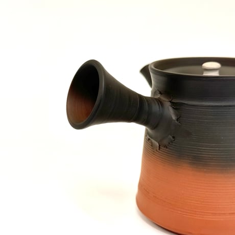 村越風月 Fugetsu Murakoshi 糸目窯変茶注 木箱入　ST0731