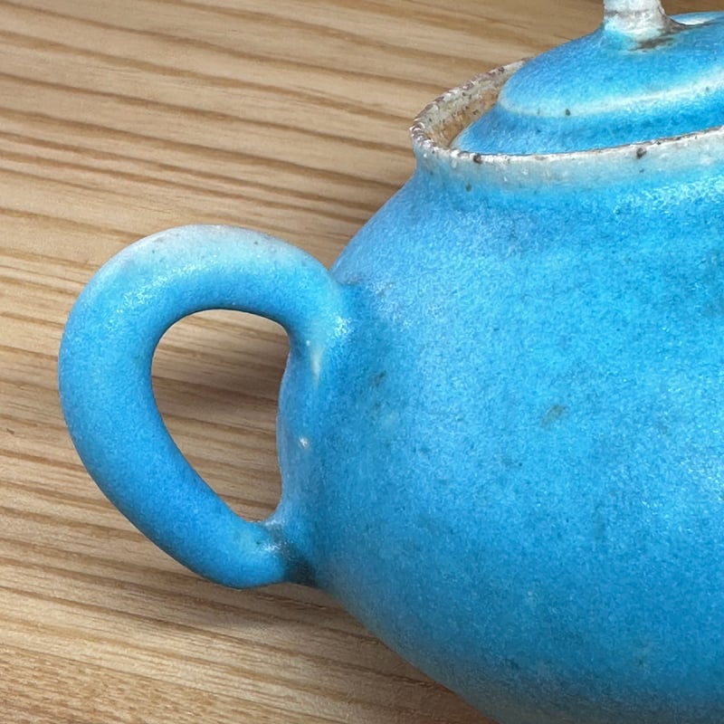 山田想 So Yamada 青 後手急須 木箱入 ST0699 | TOKONAME I