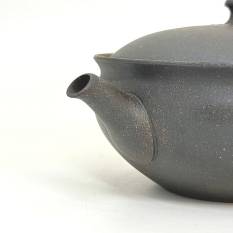 水野陽景 Yokei Mizuno  窯変 焼締 平袋 茶注 小　ST1017