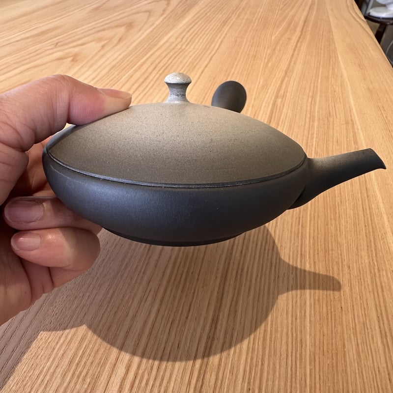 前川淳蔵 Junzo Maekawa 白ぼかし 極平急須 ST0610 | TOKONAME