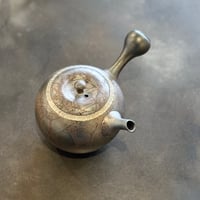 藤田德太 Tokuta Fujita 藻掛 飛鉋 銀彩 急須　ST1030