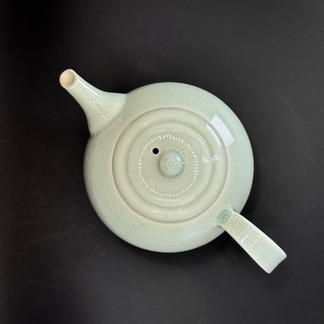 千葉光広 Mitsuhiro Chiba 灰釉 印籠蓋 後手急須　ST0880