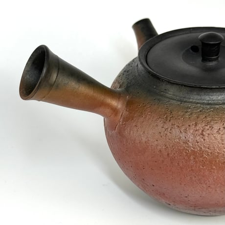 水野陽景 Yokei Mizuno  朱窯変南蛮茶注（カメ型） ST0737