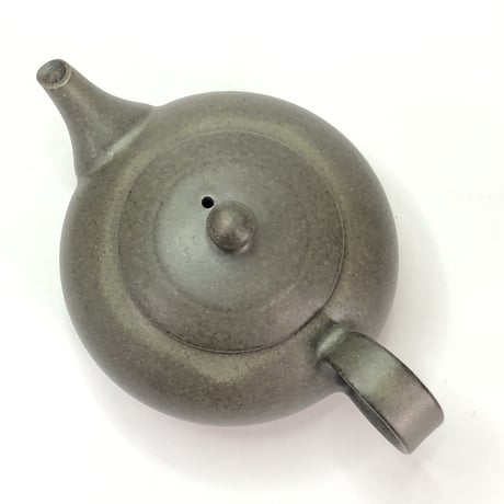 千葉光広 Mitsuhiro Chiba 黒灰 印籠蓋 後手急須　ST0190