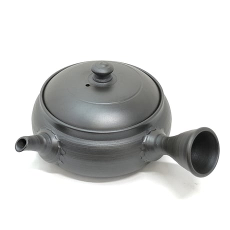 伊藤雅風 Gafu Ito 黒泥 平丸急須 　ST0329