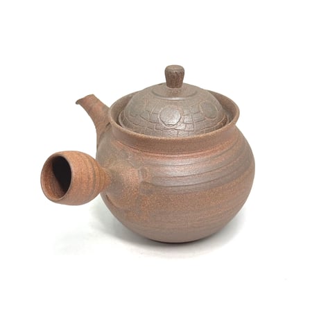 小北條 Kohokujo 焼締彫蓋 急須　ST1055