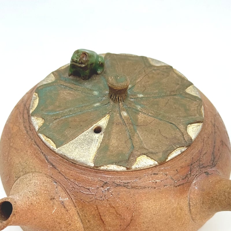 土平栄一 Eiichi Tsuchihira 藻掛け 急須 (無事カエル) ST1029 |