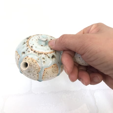 藤田德太 Tokuta Fujita 灰青磁 急須　ST0376