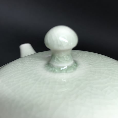 千葉光広 Mitsuhiro Chiba 灰釉  平丸急須　ST0552