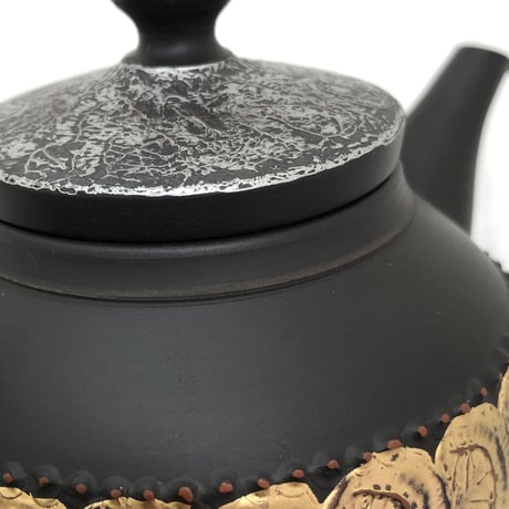 鯉江廣 Hiroshi Koie  金彩 茶銚 木箱入　ST0439