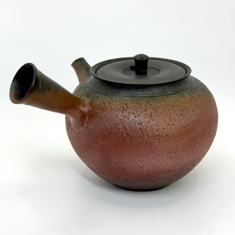 水野陽景 Yokei Mizuno  朱窯変南蛮茶注（カメ型） ST0737
