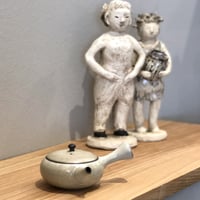 千葉光広 Mitsuhiro Chiba チタン釉  平丸急須　ST0551