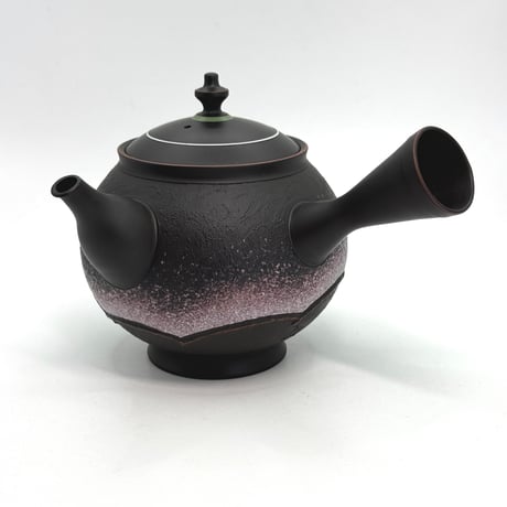 鯉江廣 Hiroshi Koie  あけぼの彩 波紋 茶注 木箱入　ST1012