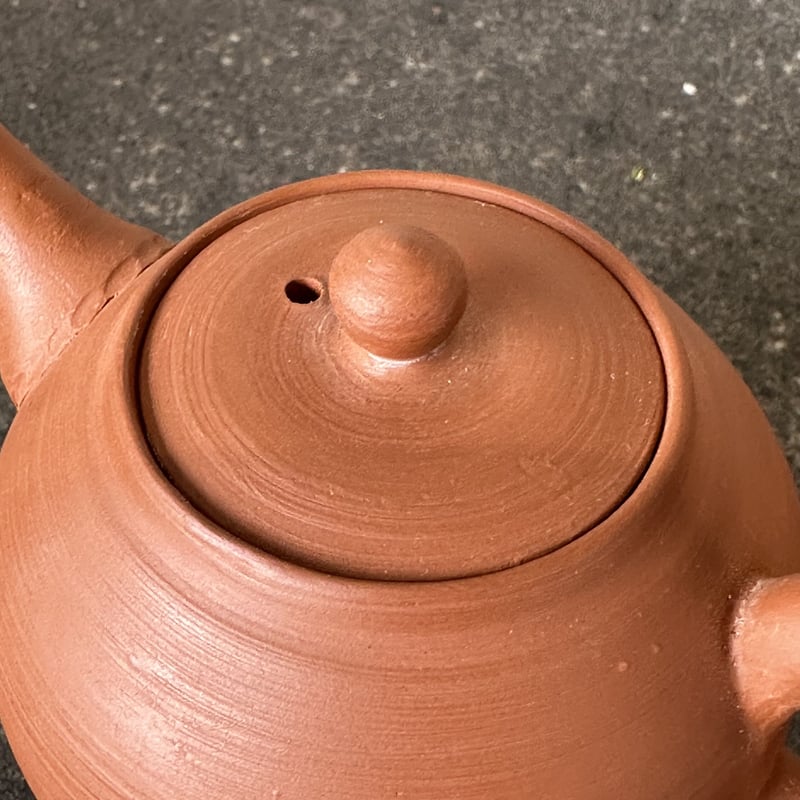 山田陶山 Tozan Yamada 本朱泥 後手急須 ST0625 | TOKONAME I