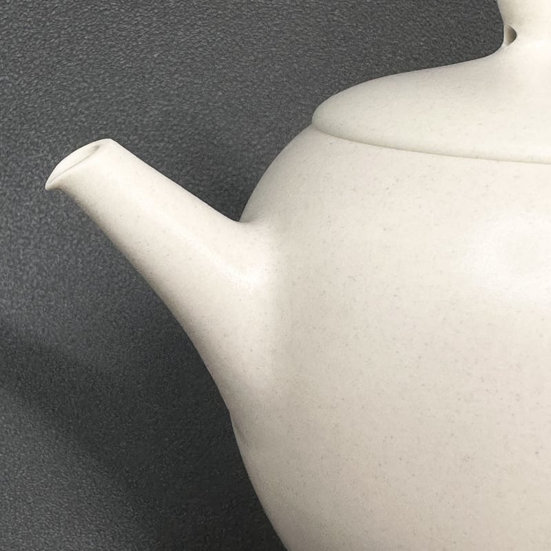 前川淳蔵 Junzo Maekawa 白 後手急須 ST0609 | TOKONAME ISO