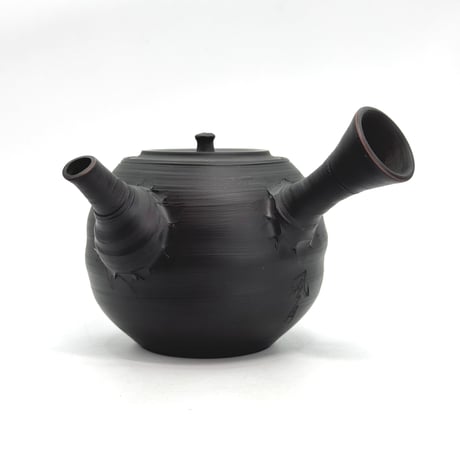 村越風月 Fugetsu Murakoshi 窯変茶注 丸型 木箱入　ST1156