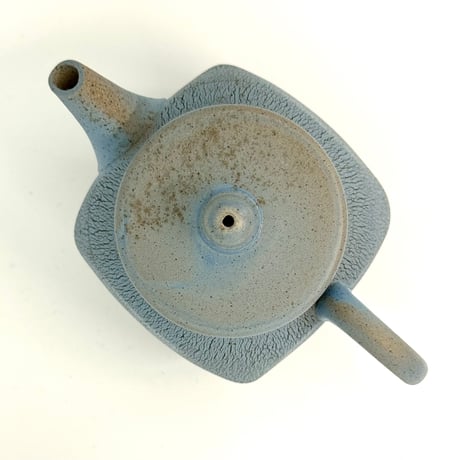 甚秋  伊藤成二  Jinshu  Seiji Ito  空色 嵐絞り 茶壺 　ST0725