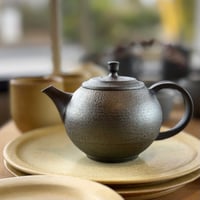 千葉光広 Mitsuhiro Chiba 鉄化粧 焼締 後手急須　ST1108