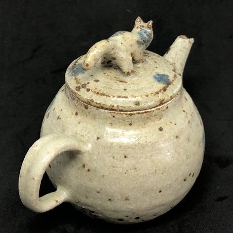 加賀美円 Tsubura Kagami 猫の印籠蓋 後手急須　ST0219