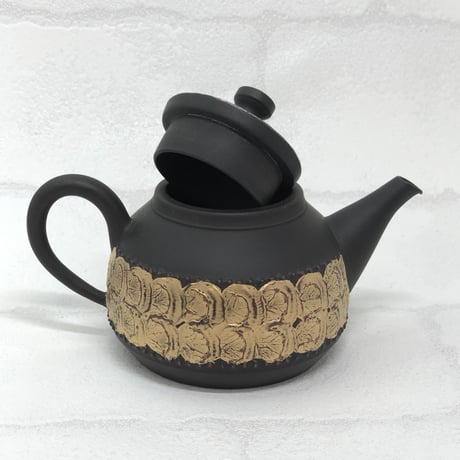 鯉江廣 Hiroshi Koie  金彩 茶銚 木箱入　ST0439