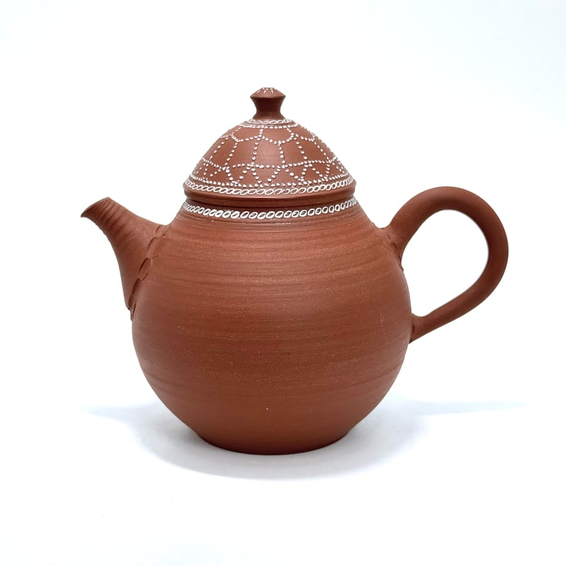 古い 西洋陶磁 朱泥 人物紋 茶器 桑蓋 茶道具伝来(K-YC381) 古い 西洋陶磁 朱泥 人物紋 茶器 桑蓋 茶道具伝来(K-YC381)