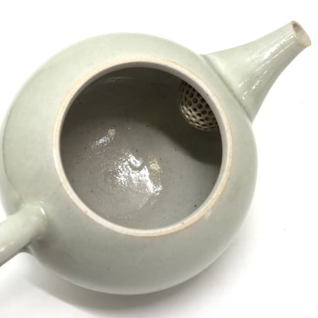 千葉光広 Mitsuhiro Chiba 灰釉 印籠蓋 後手急須　ST0328