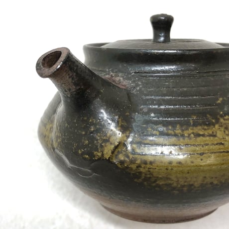 北條 Hokujo 黒窯変 茶注　ST0584