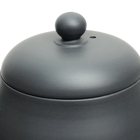 伊藤雅風 Gafu Ito 黒マット 印籠蓋 後手急須　ST0164