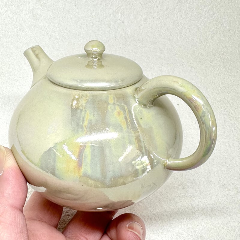 都築豊 Yutaka Tsuzuki 艶急須 後手 黄玉(トパーズ)ST0594 都築豊 Yutaka Tsuzuki 艶急須 後手 黄玉(トパーズ)ST0594