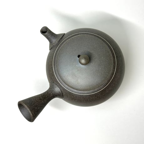 水野博司 Hiroshi Mizuno 焼き締め 象嵌 丸型 急須　ST0668