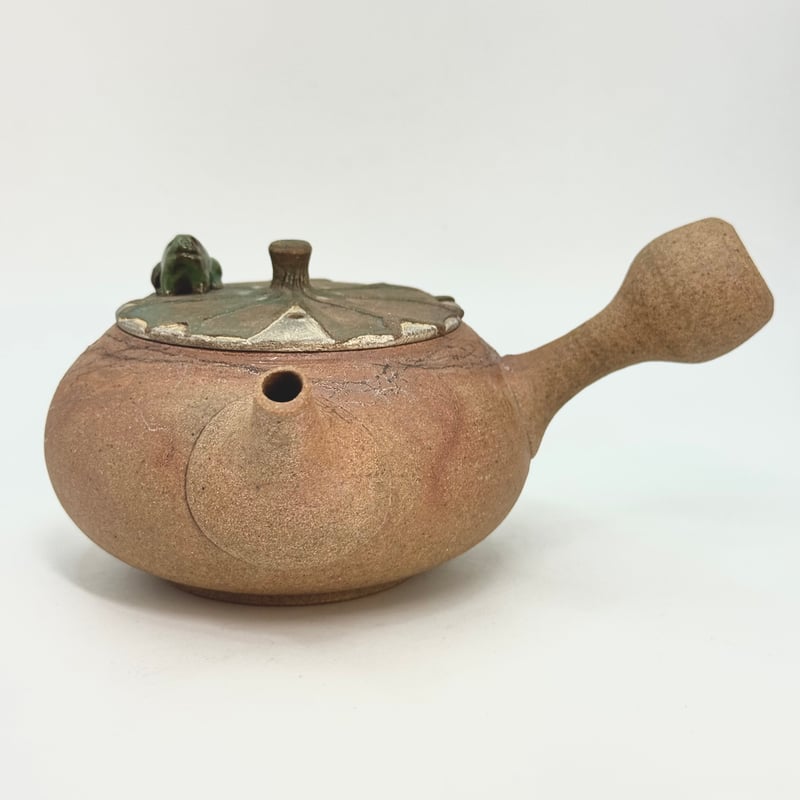 土平栄一 Eiichi Tsuchihira 藻掛け 急須 (無事カエル) ST1029 |