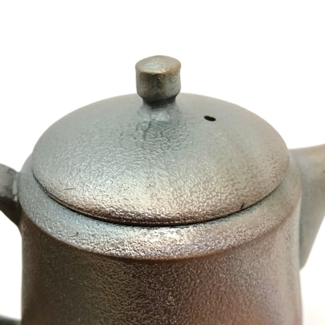 千葉光広 Mitsuhiro Chiba 焼き締め  窯変 ノタ打ち 後手急須　ST0299