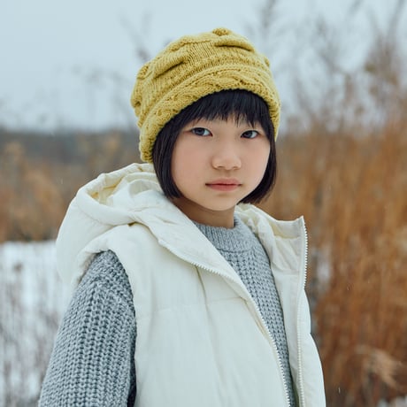 chisaki tiekaウールハット グレー chisaki