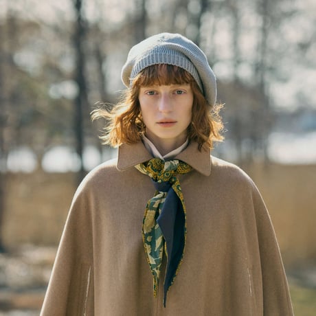 chisaki】バオ 麦わら ベレー帽 トーク帽 ネイビー ハットボックス付き