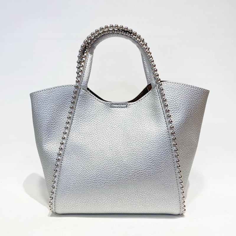 ベージュ スタッズ付き 高級ハンドバッグ 楽天市場】スタッズ バッグ（カラーベージュ）（バッグ・小物