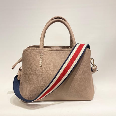 カラーショルダー付きハンドバッグ　３WAY