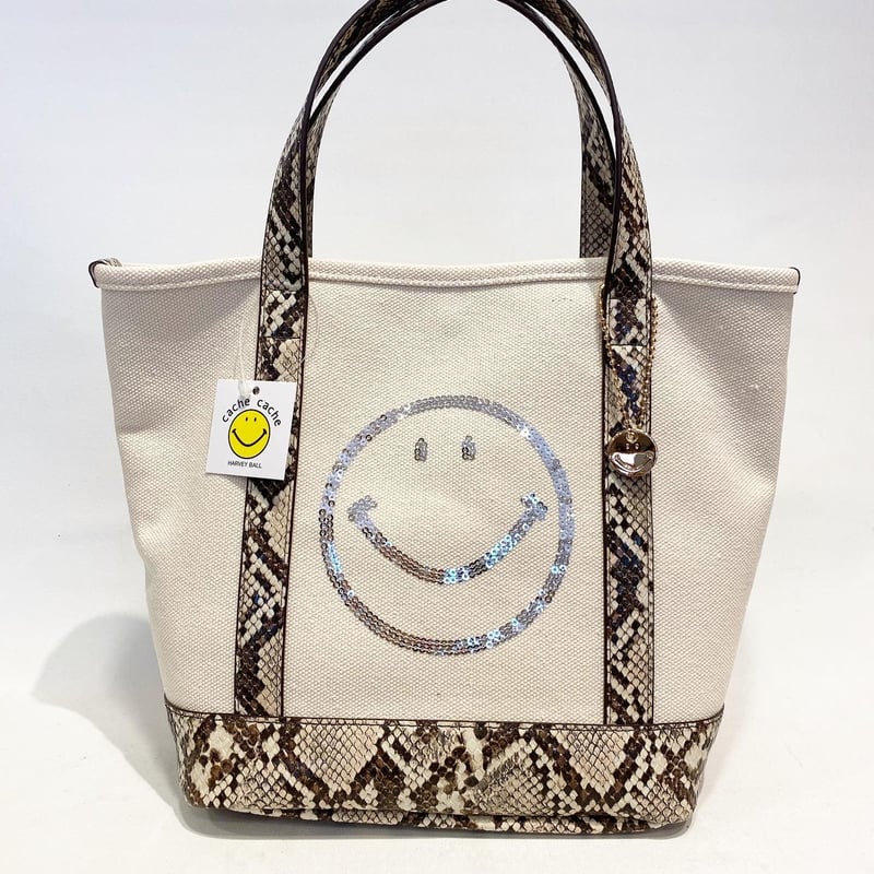 ニコちゃんスパンコールキャンバストートバッグ | Asamibag ニコちゃんスパンコールキャンバストートバッグ | Asamibag