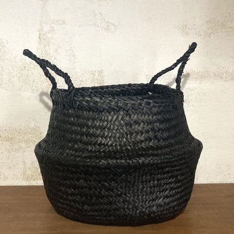 black folding basket // S [no.4006]