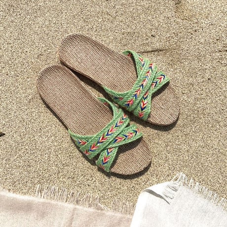 jute sandal // green [no.2002]