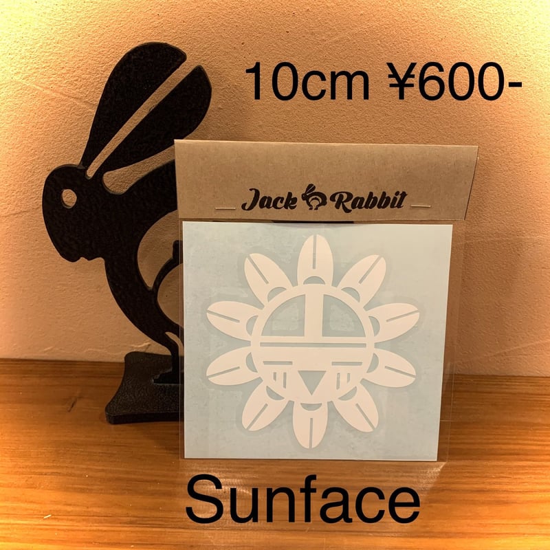 サンフェイス カッティングステッカー 10cm | Jack Rabbit