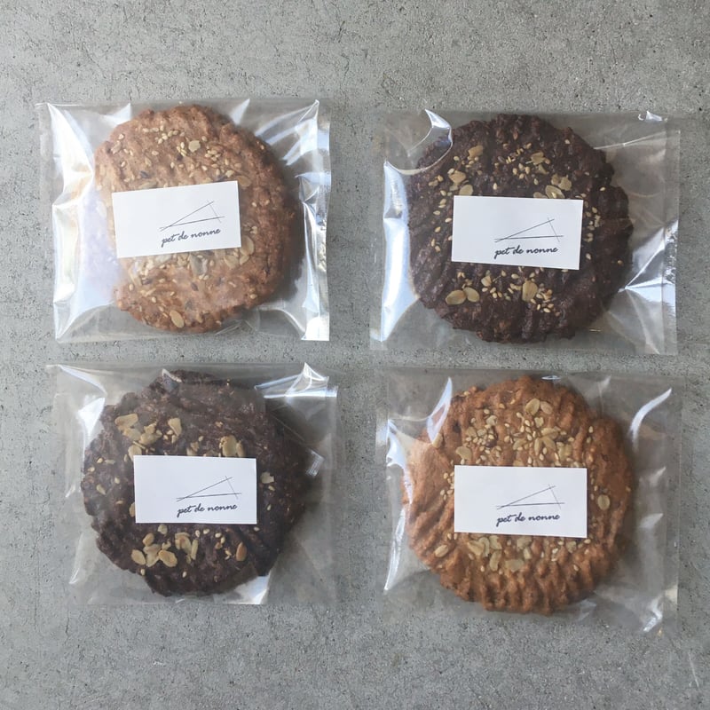 Cookie à trois heure 3時のクッキー（4枚セット） | pet de nonne
