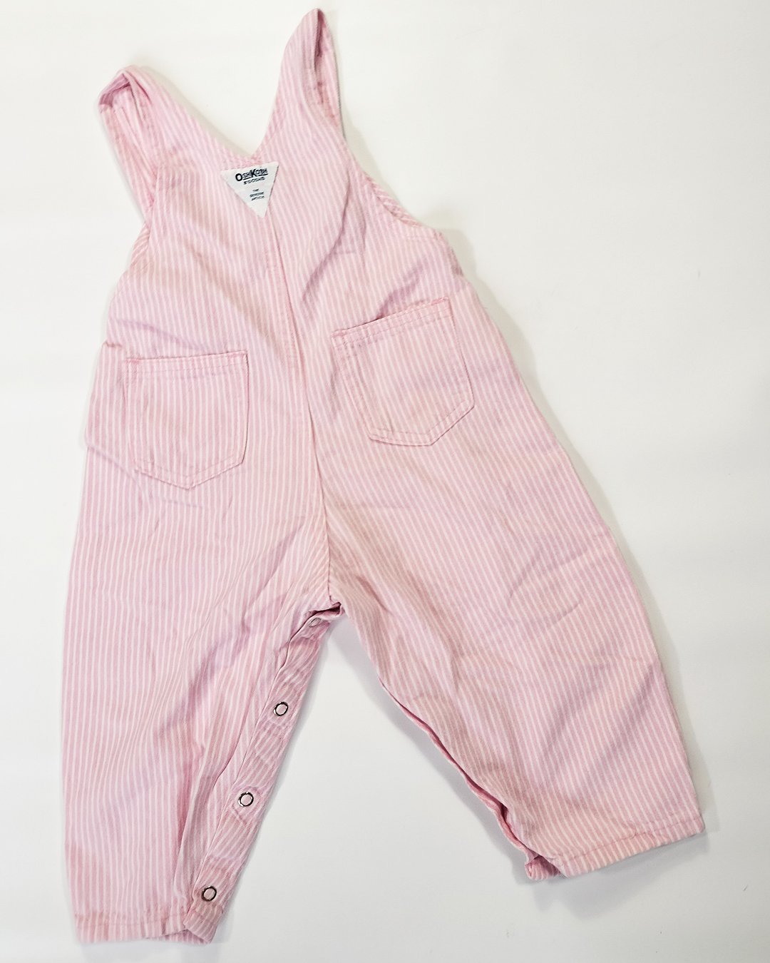 Oshkosh Pink Stripe Overall 80-90cm | TINY VILL
