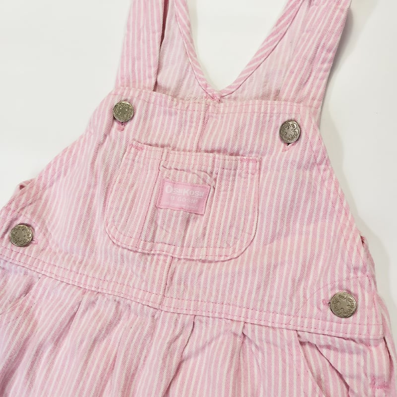 Oshkosh Pink Stripe Overall 80-90cm | TINY VILL