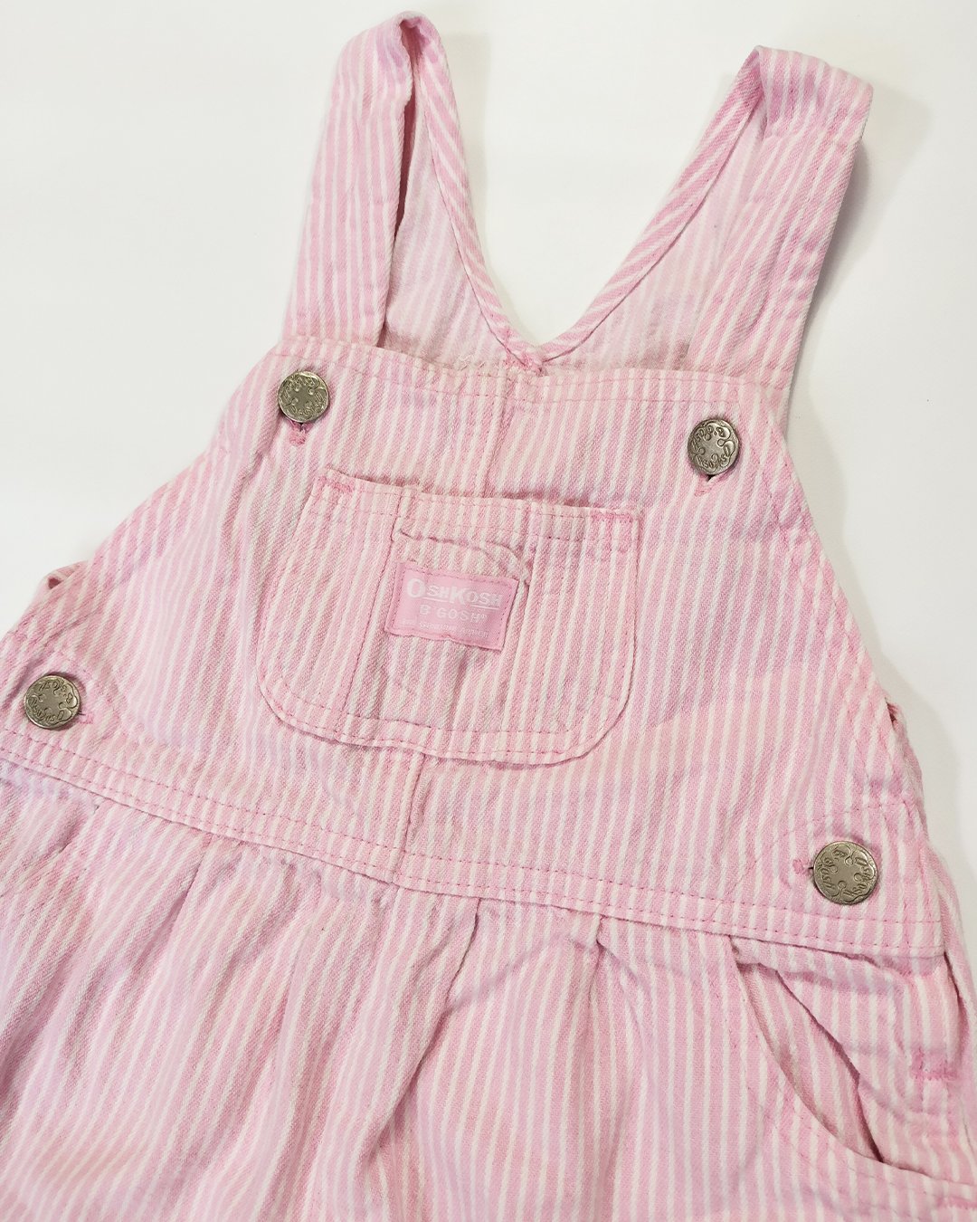 Oshkosh Pink Stripe Overall 80-90cm | TINY VILL