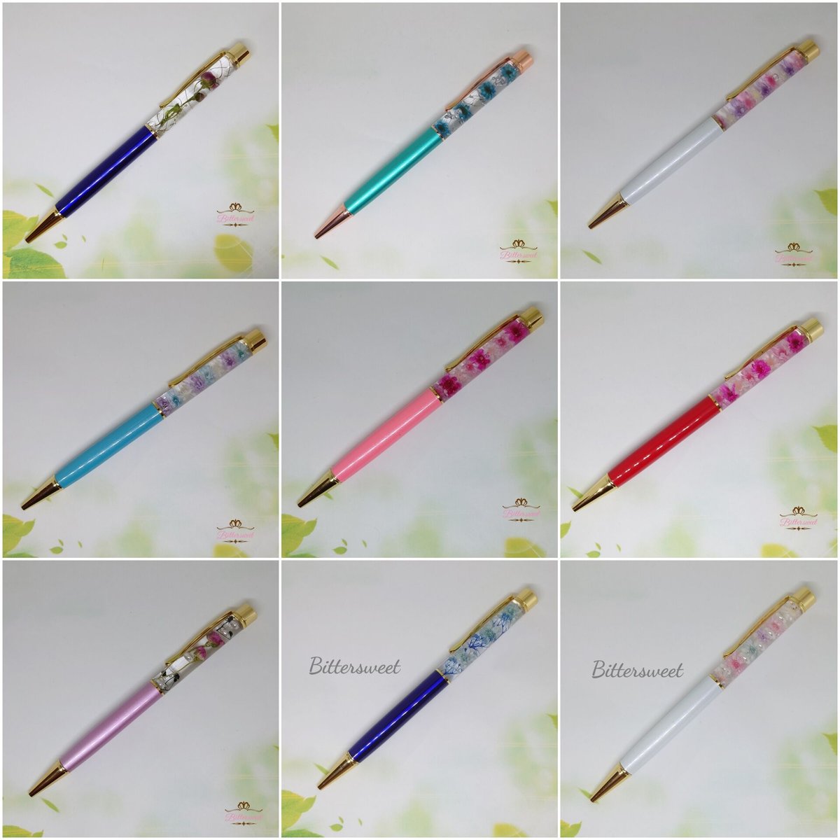 ハーバリウムボールペン《パール・クリスタルにも対応可》＊納期