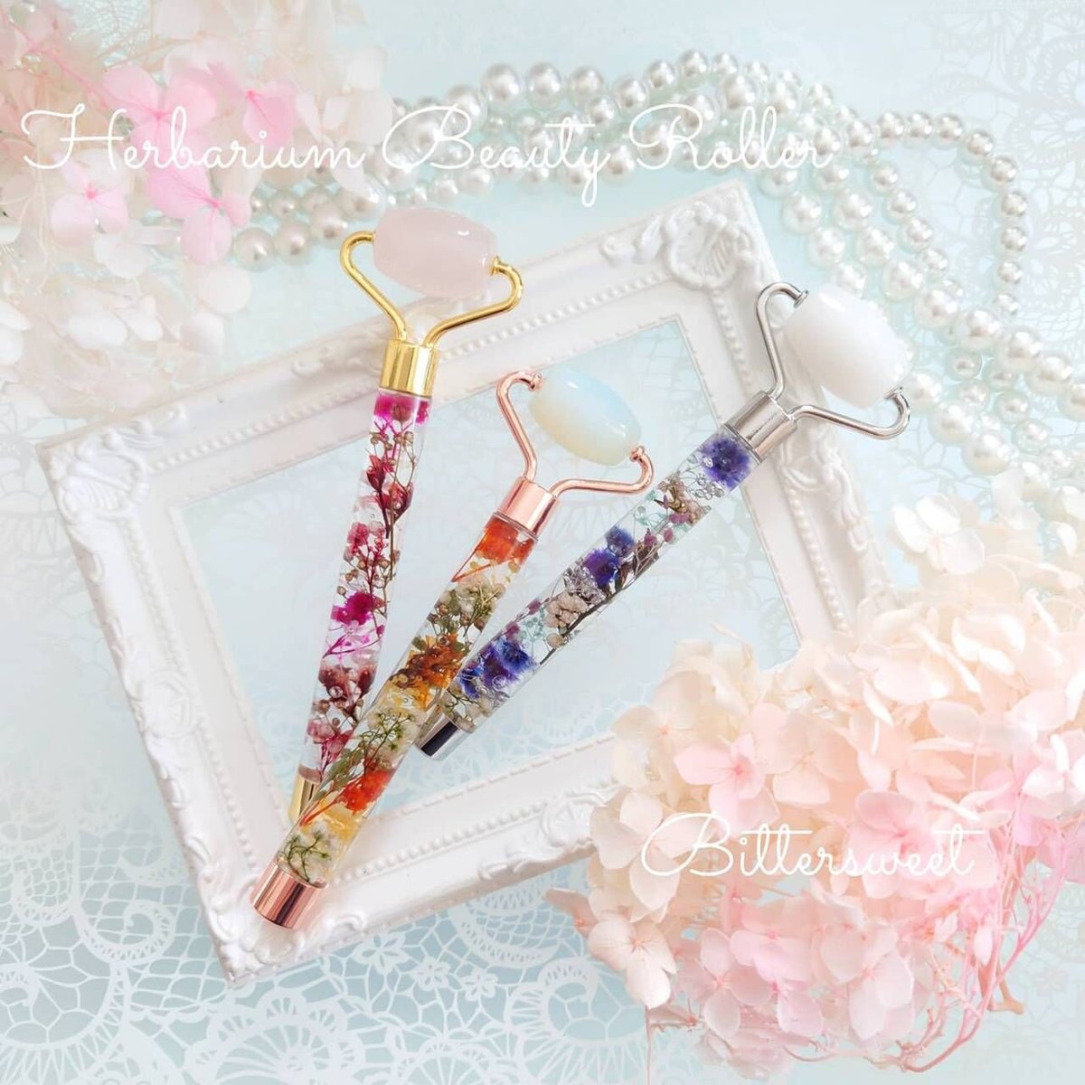 専用★ハーバリウム美顔ローラー ハーバリウム美顔ローラー（ローラーサイズ 24mm）☆オプション