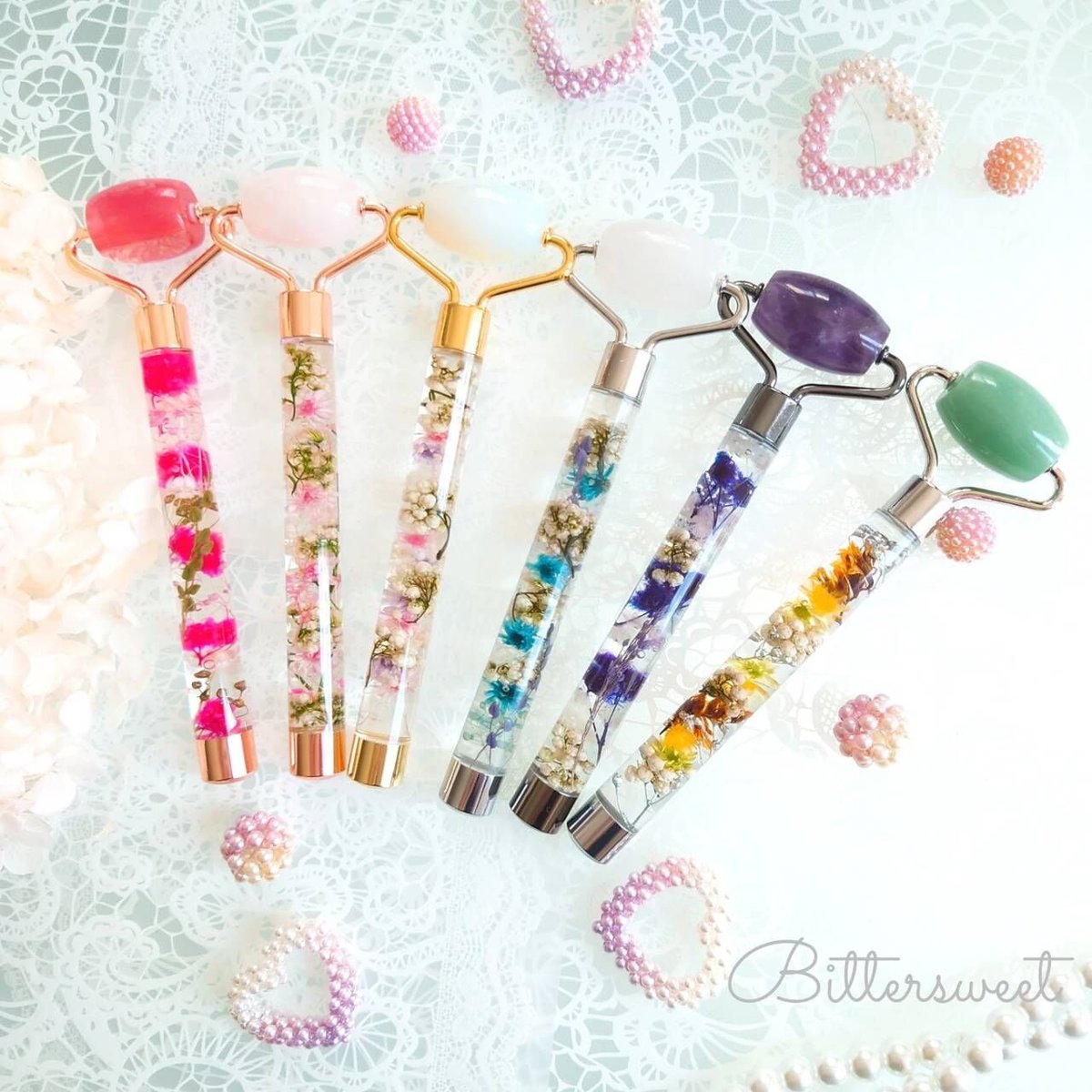 専用★ハーバリウム美顔ローラー ハーバリウム美顔ローラー（ローラーサイズ 24mm）☆オプション