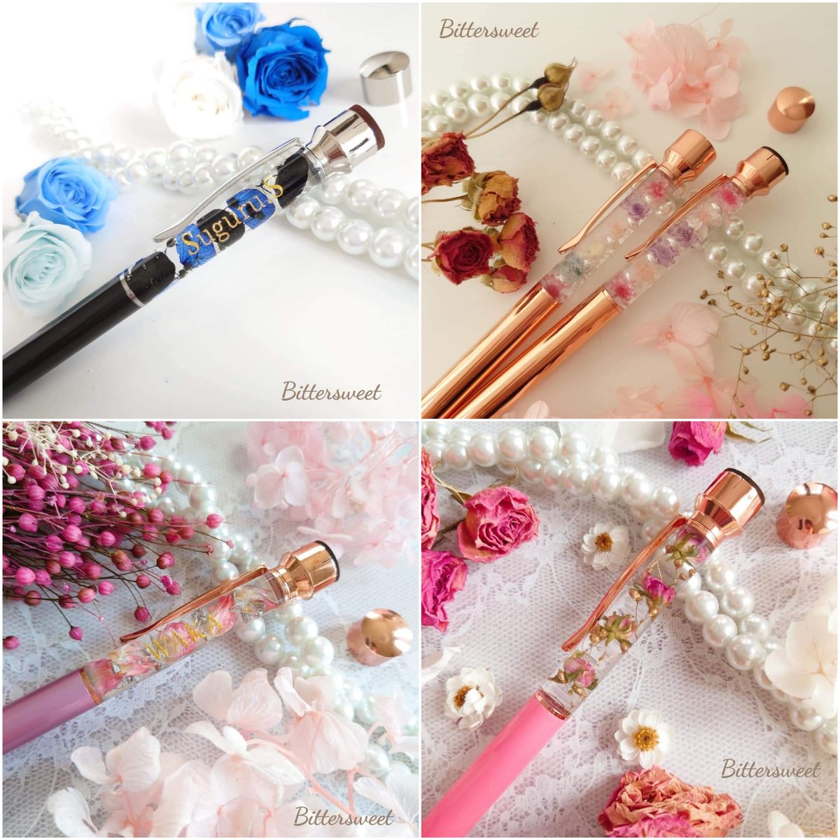 印鑑付きハーバリウムボールペン＊納期は受注から1か月～2か月