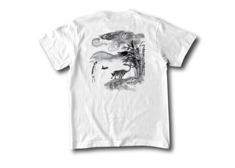 川本真琴 直筆デザイン「竹虎苔雲山」Tシャツ (送料込み)